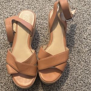 Vince Camuto Tan Leather Sandals